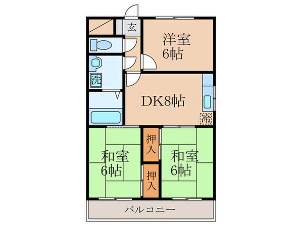 エスポア－ル東久留米の物件間取画像